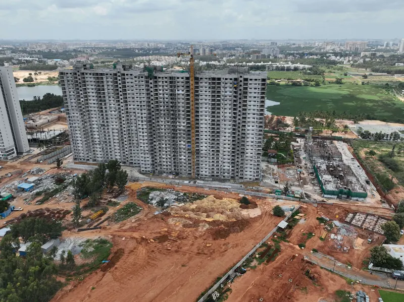 Adarsh Welkin Park Phase I construction: Block 05 – towers and podium, August 2026